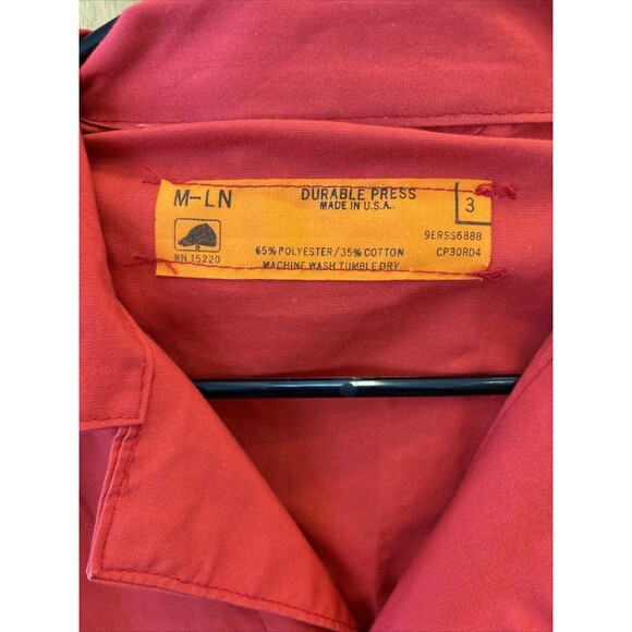 Durable Press Fireman Coveralls Fire Dept M Long Sleeve Zip Snap Pockets - Picture 12 of 13